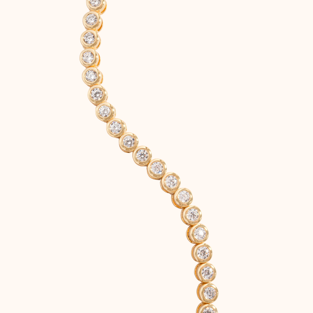 Bezel Set Tennis Bracelet