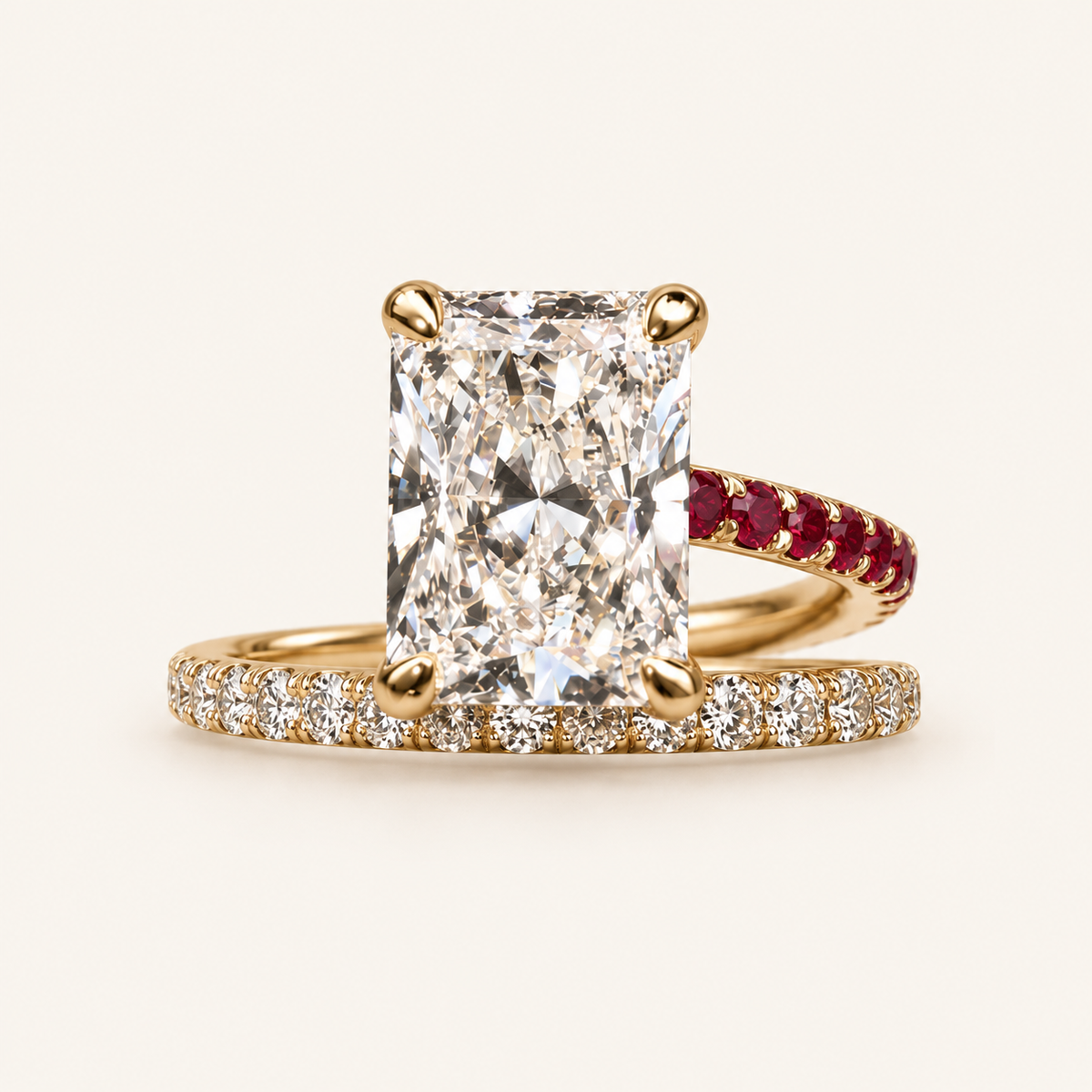 Radiant Split Bands Ring