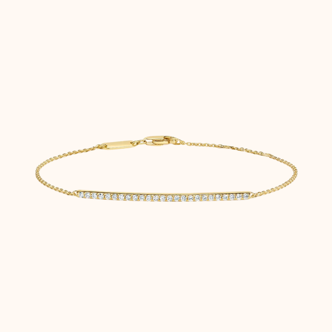 Demi-Bar Pavé Diamond Bracelet