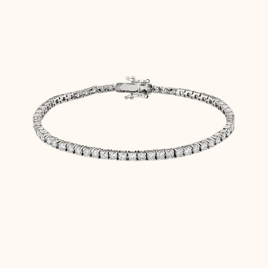 Classic 4-Prong Diamond Tennis Bracelet