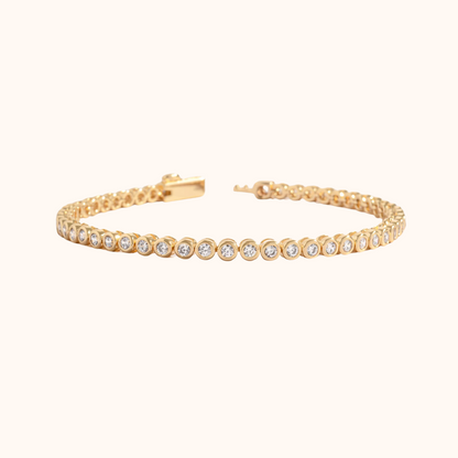 Bezel Set Tennis Bracelet