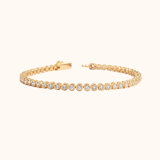 Bezel Set Tennis Bracelet