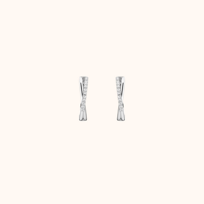 Cross-Strand Hoop Earrings