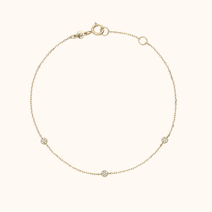 Pavé Diamond Station Bracelet