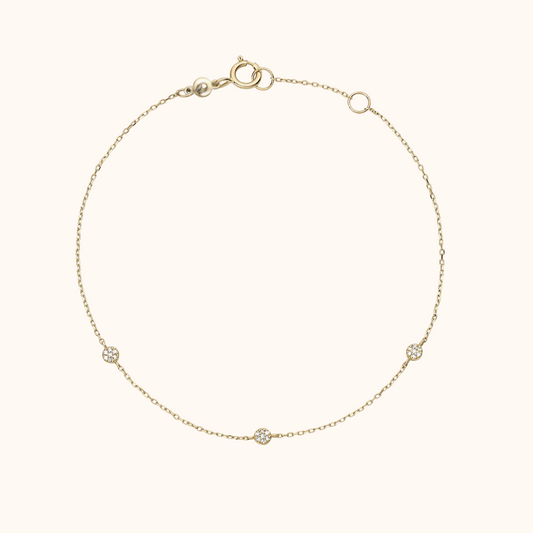 Pavé Diamond Station Bracelet