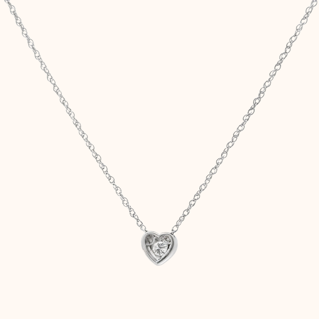 Heart Bezel Necklace
