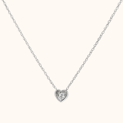 Heart Bezel Necklace