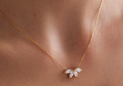 Marquise Fan Necklace