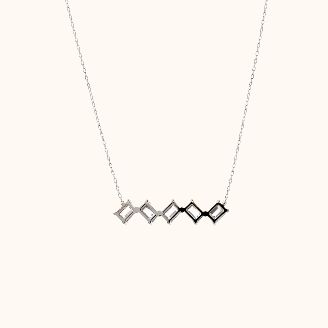 Asymmetrical Emeralds Necklace