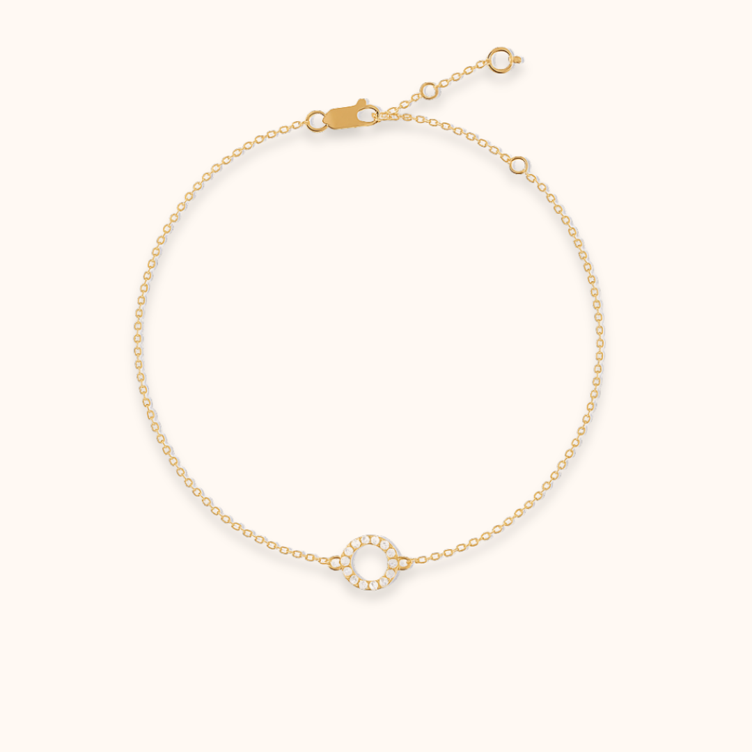 Mini Circle Pavé Bracelet