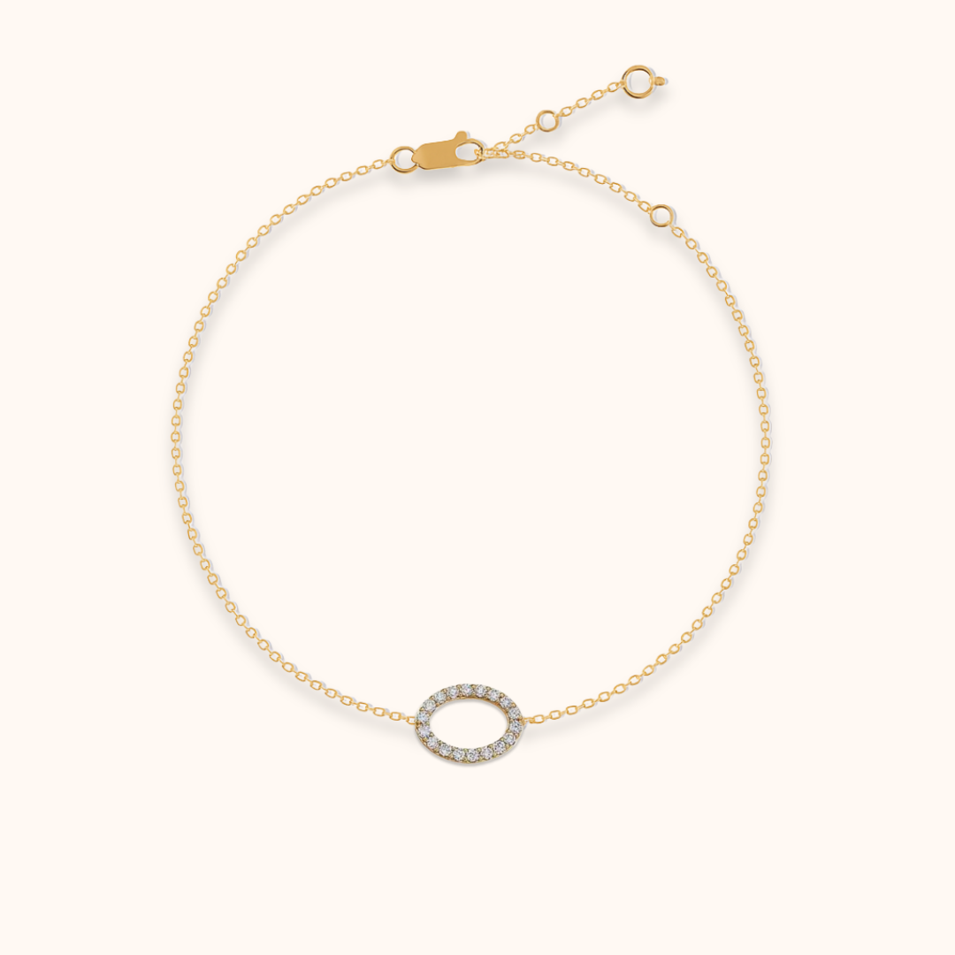 Mini Oval Pavé Bracelet