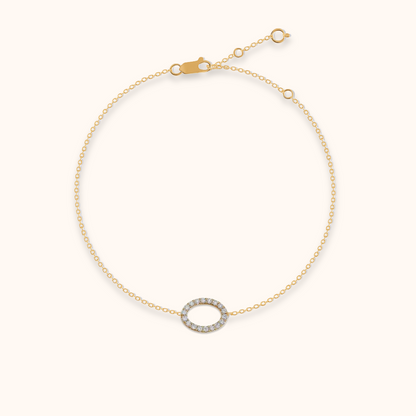 Mini Oval Pavé Bracelet