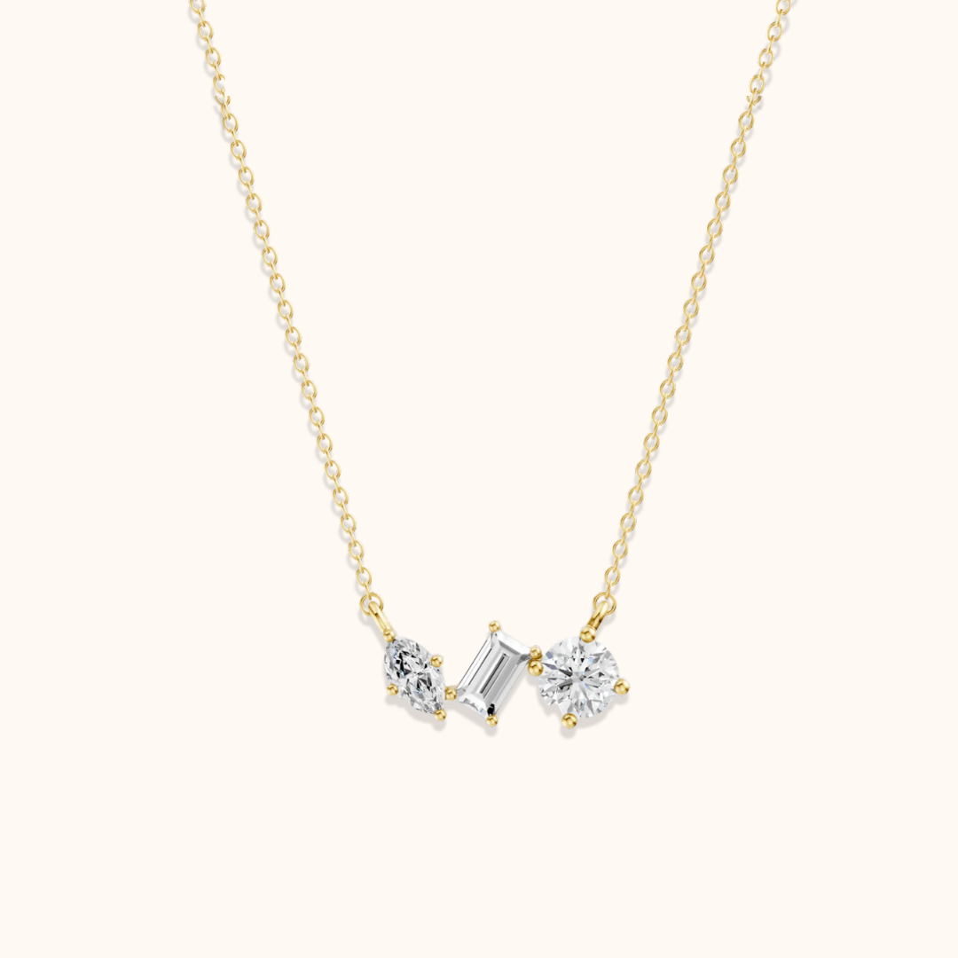 Tri-Cluster Necklace