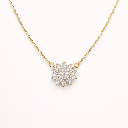 Nova Diamond Starburst Necklace