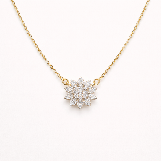 Nova Diamond Starburst Necklace