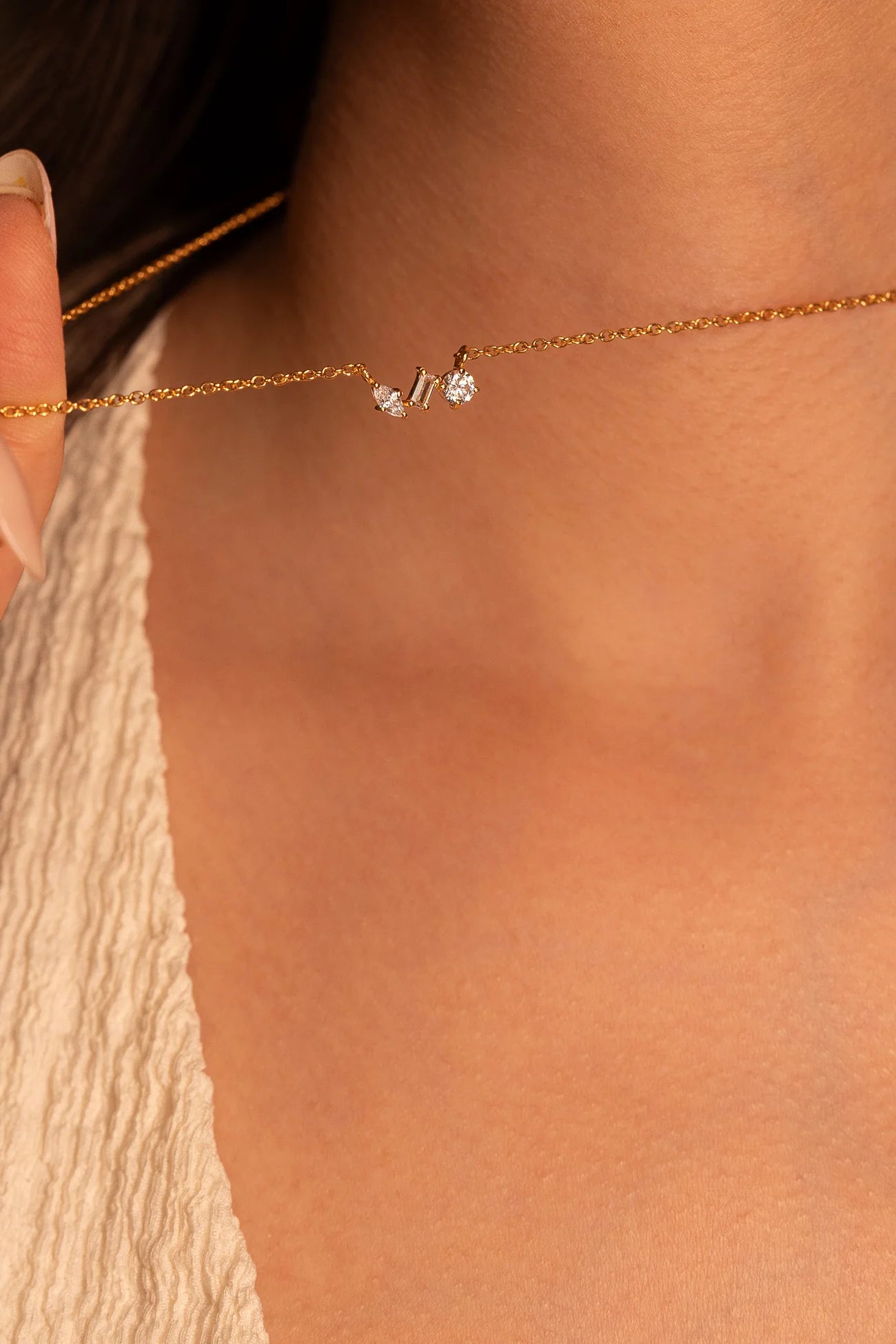 Tri-Cluster Necklace