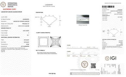 Princess 4.02ct F VS-1