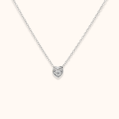 Heart Bezel Necklace