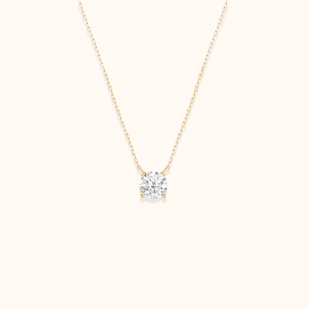 Classic Solitaire Necklace