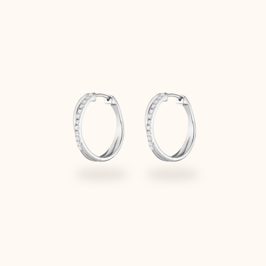 Cross-Strand Hoop Earrings