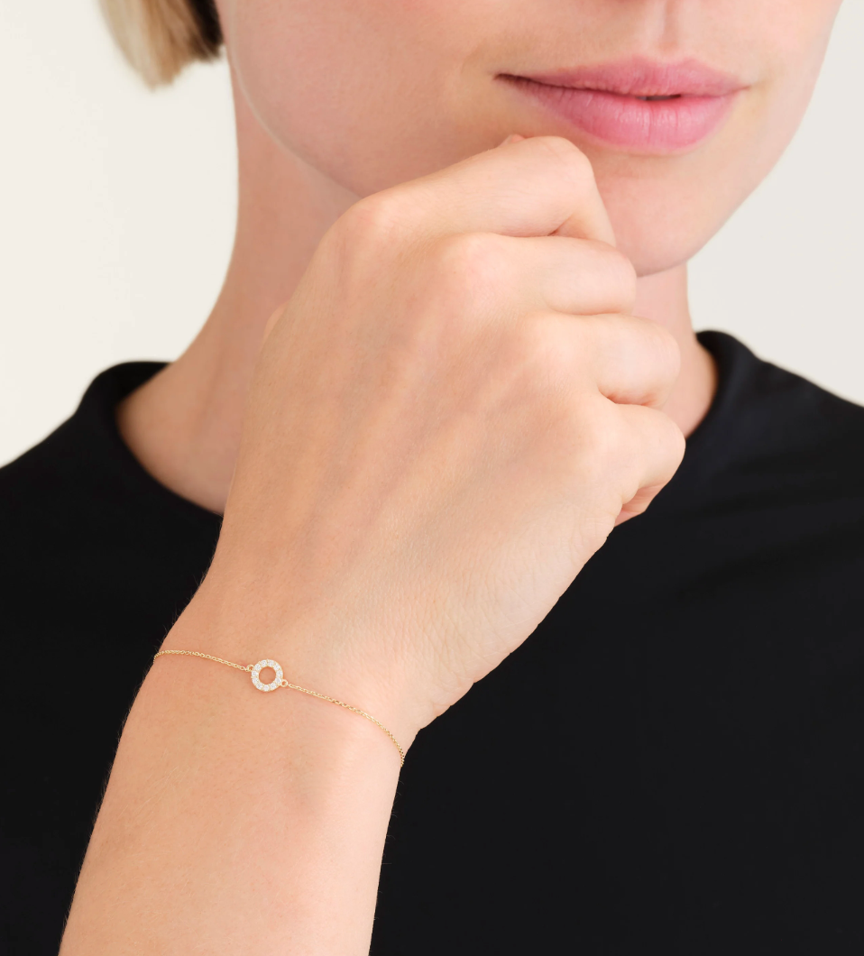 Mini Circle Pavé Bracelet