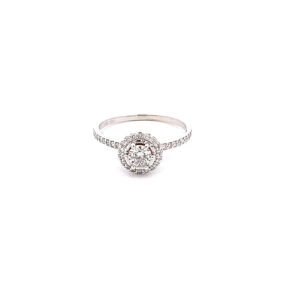 Mini charm hoop ring