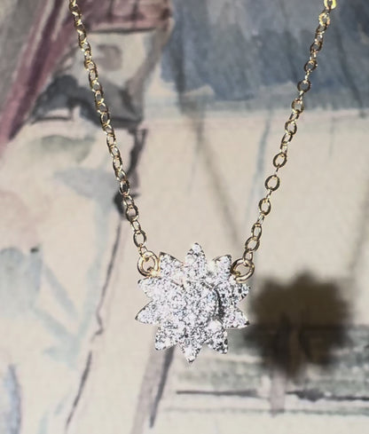 Nova Diamond Starburst Necklace